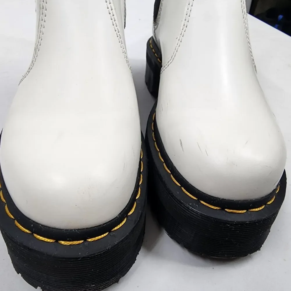 Dr. Martens 2976 Quad white Chelsea boots size 7